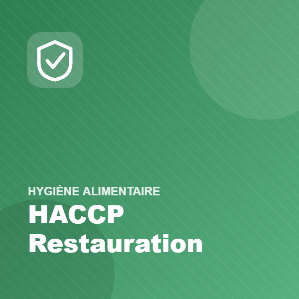 HACCP — Hygiène en restauration
