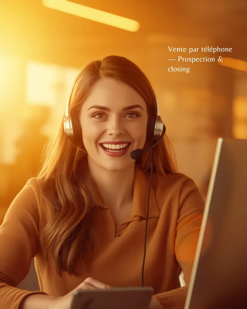 Vente par téléphone — Prospection & closing